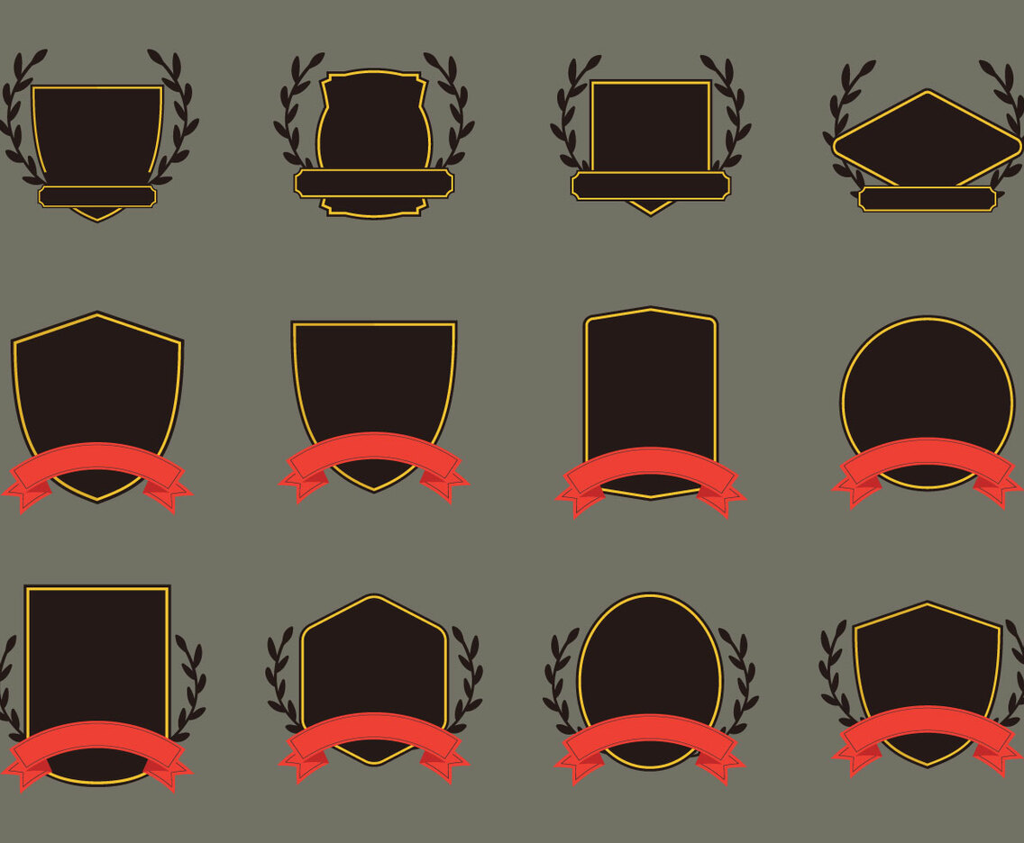 Blason Template Icon Set