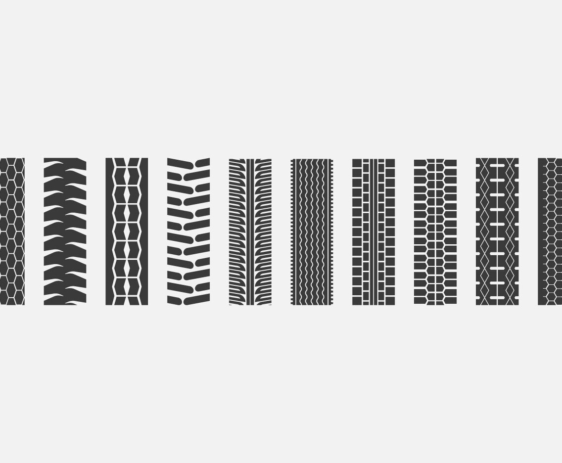 Tractor Tire Icon Set