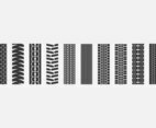 Tractor Tire Icon Set