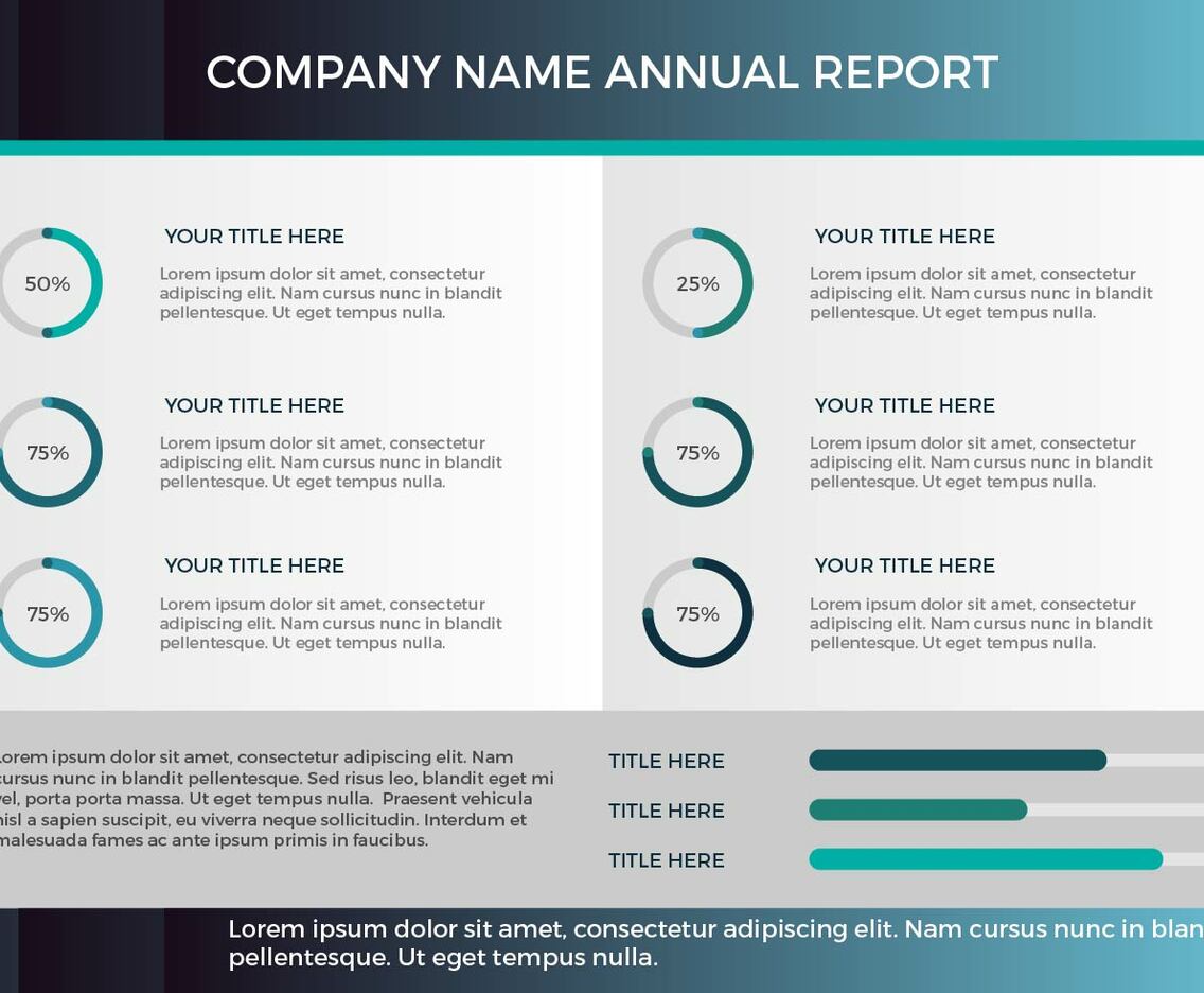 Free Annual Report Vector Presentation 17