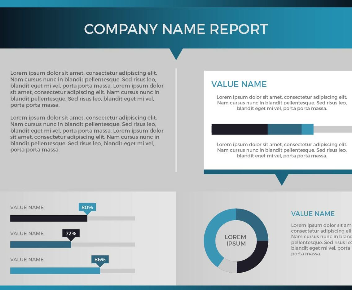 Free Annual Report Vector Presentation 18