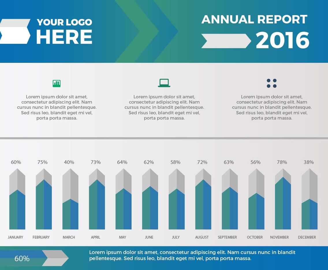 Free Annual Report Vector Presentation 14