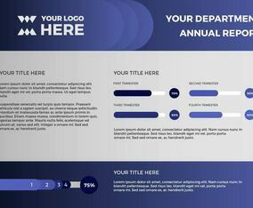 Free Annual Report Vector Presentation 13