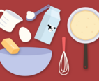 Free Pancake Ingredients Vector