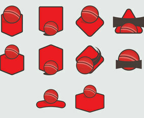 Dodge Ball Template Icon Set