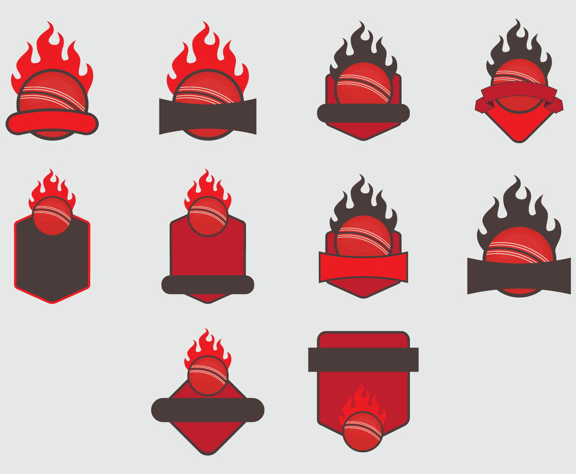 Dodge Ball Arcade Template Icon Set