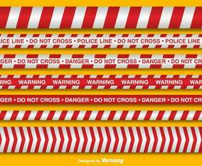 Red And White Police Lines Collection