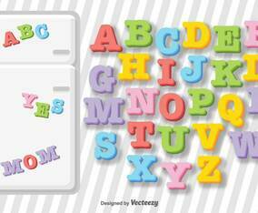 Vector Fridge Letter Magnets