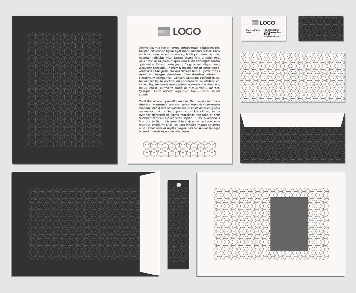 Free Greyscale Identity Vector 4