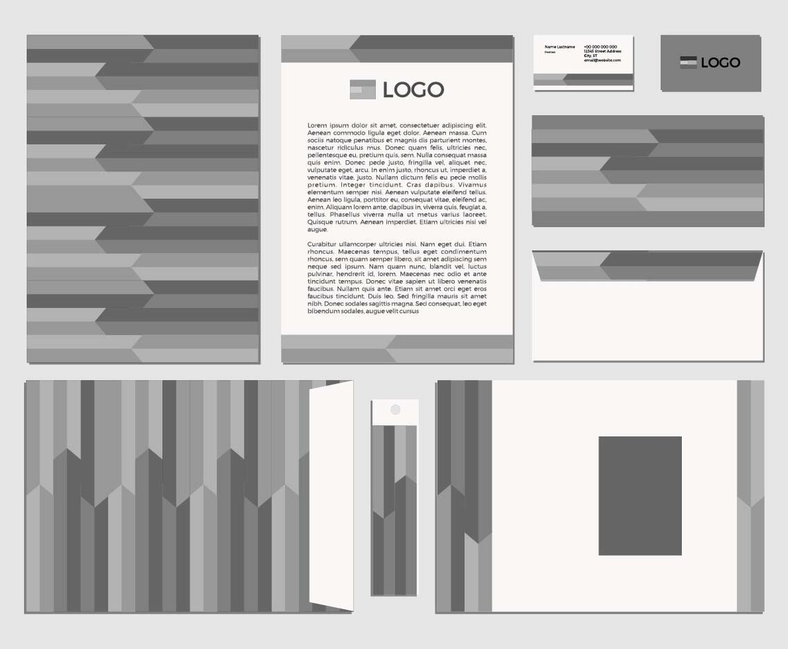 Free Greyscale Identity Vector 3