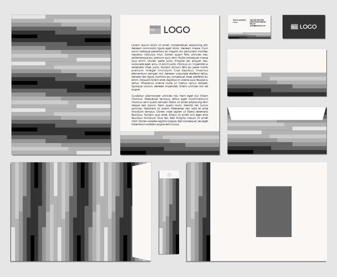 Free Greyscale Identity Vector 2