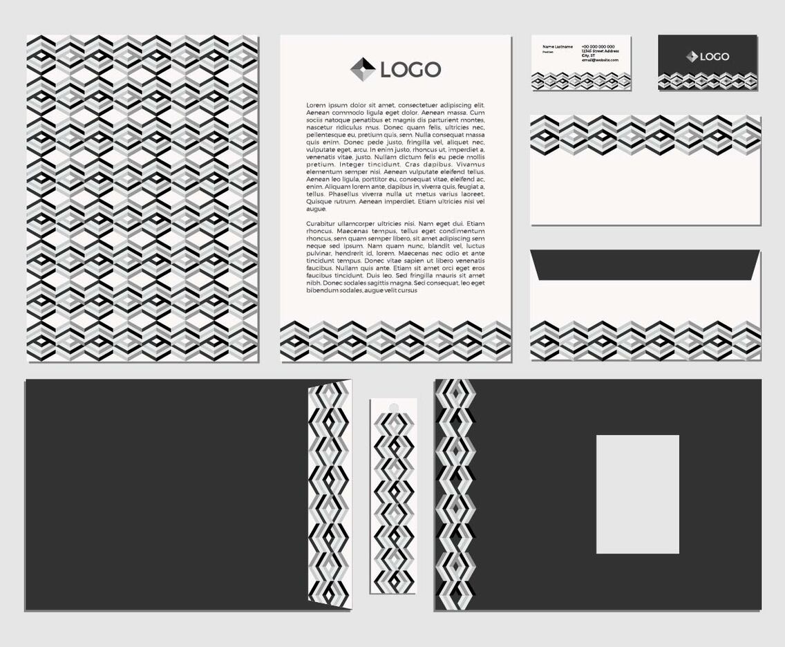 Free Greyscale Identity Vector 1