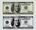 Hundred Dollar Vector Bills