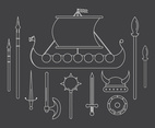 Vector Set of Viking Icons