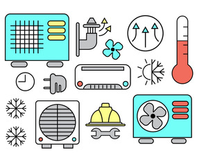 HVAC Vector Icons