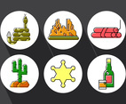 Set of Wild West Icons
