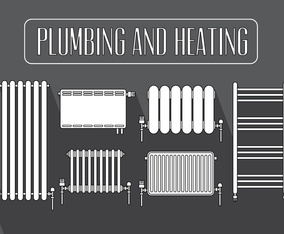 Set of Radiator in Vector