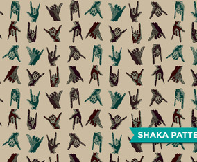 Shaka Modern Pattern Vector