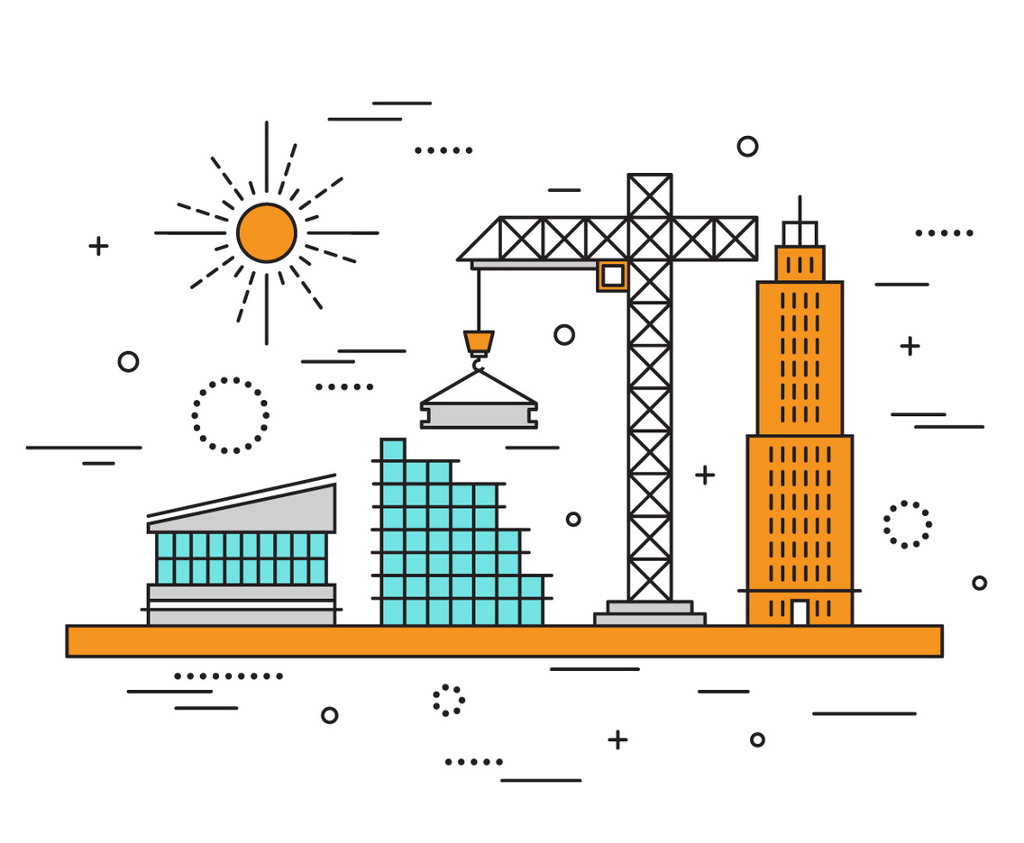 Steel Beam in Vector