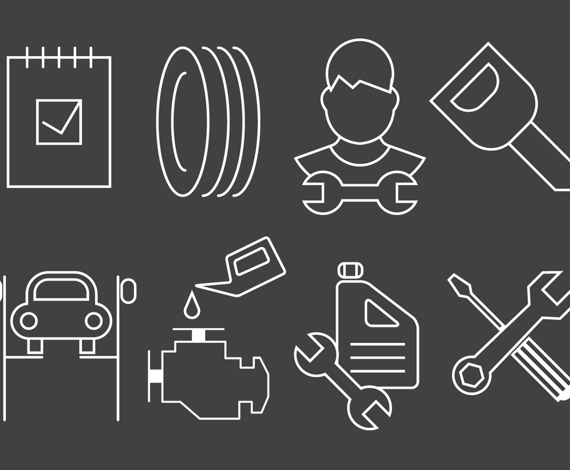 Vector Illustration of Oil Change