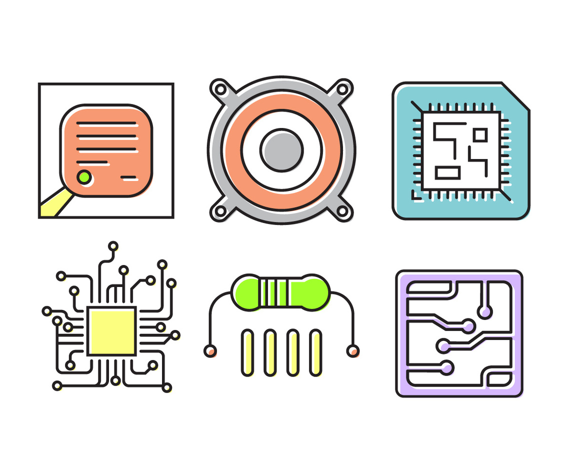 Vector Set of Various Cpu-s