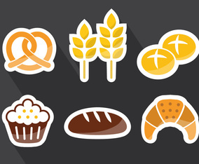 Bread Rolls Vector Illustration