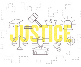 Vector Set of Justice Icons