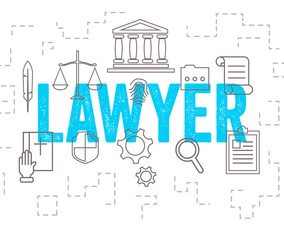 Vector Set of Lawyer Icons