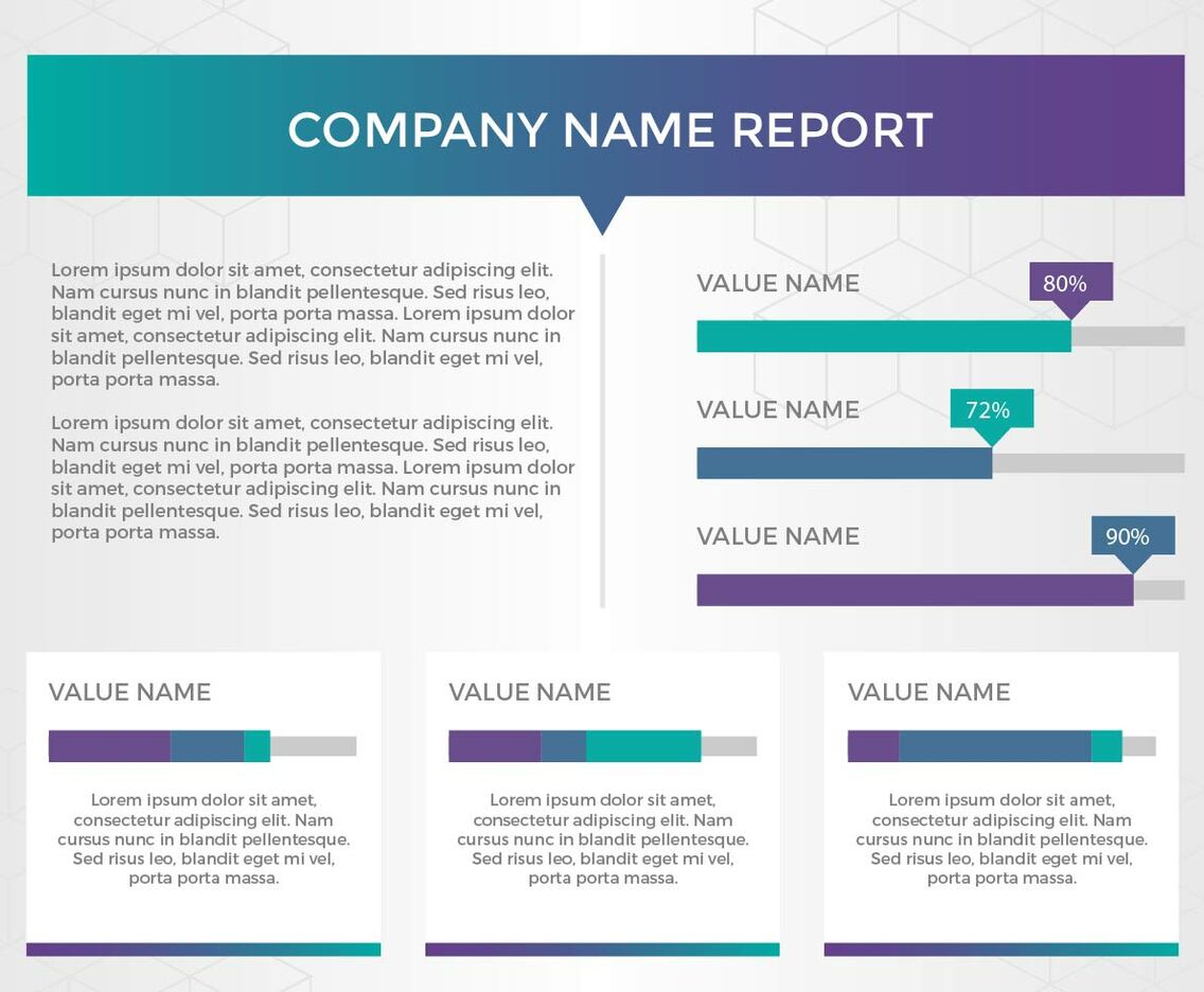 Free Annual Report Vector Presentation 11