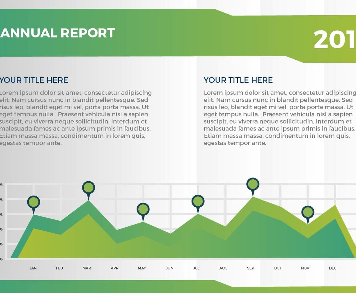 Free Annual Report Vector Presentation 9