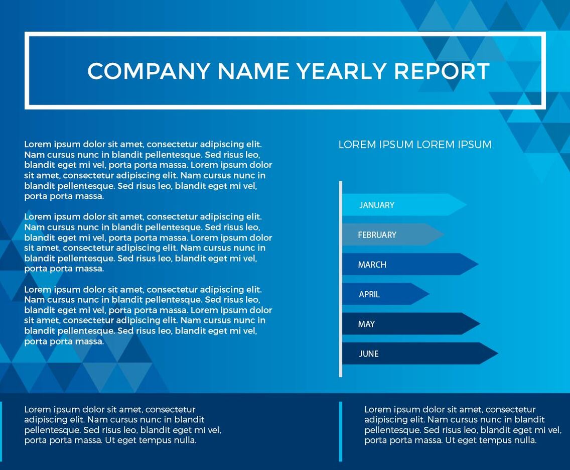 Free Annual Report Vector Presentation 8
