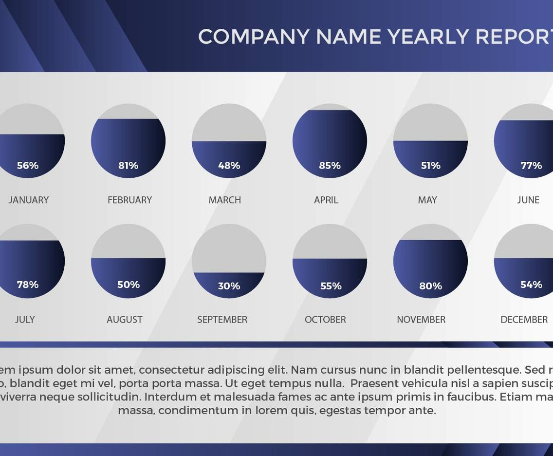 Free Annual Report Vector Presentation 7