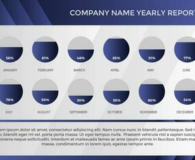 Free Annual Report Vector Presentation 7