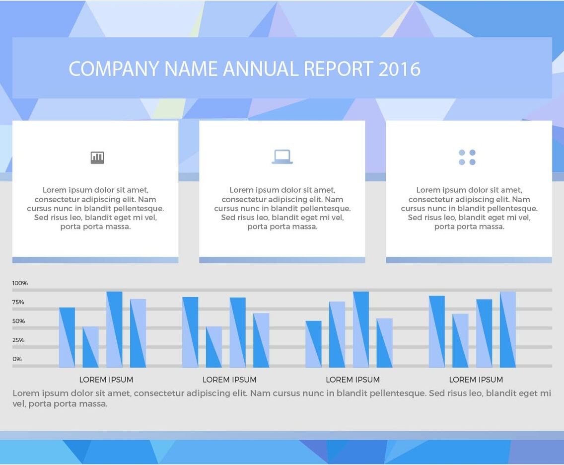 Free Annual Report Vector Presentation 6