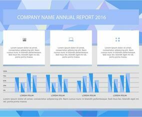 Free Annual Report Vector Presentation 6