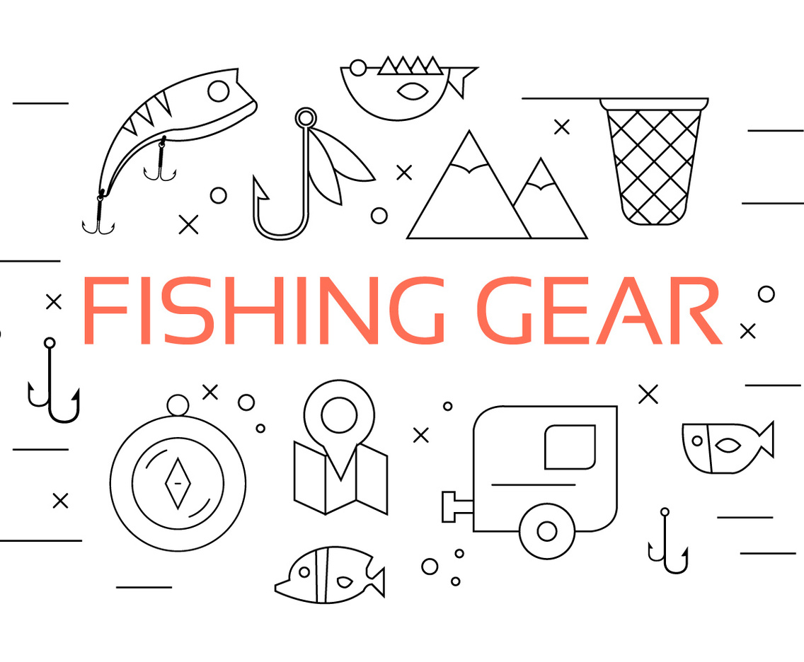 Vector Set of Fishing Tools