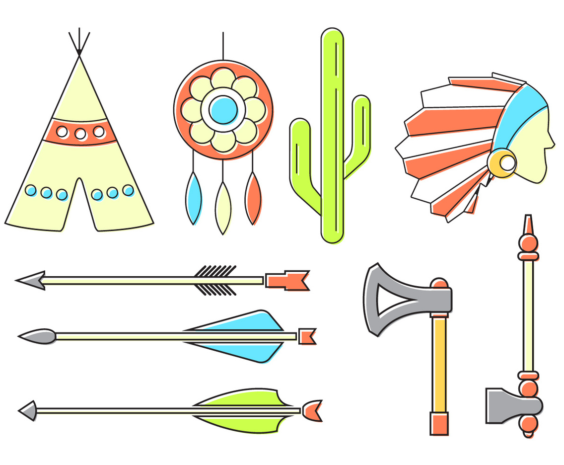 Vector Set of Indian Icons