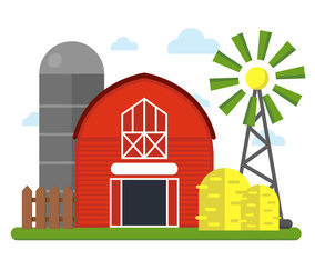 Farm Vector Illustration