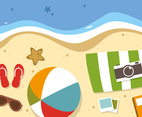 Free Flat Summer Travel Vector