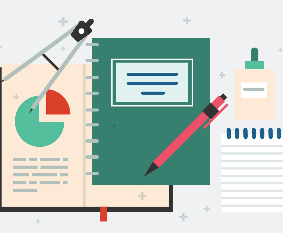 Free Flat Education Vector Illustration