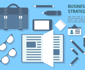 Free Flat Business Office Vector Elements