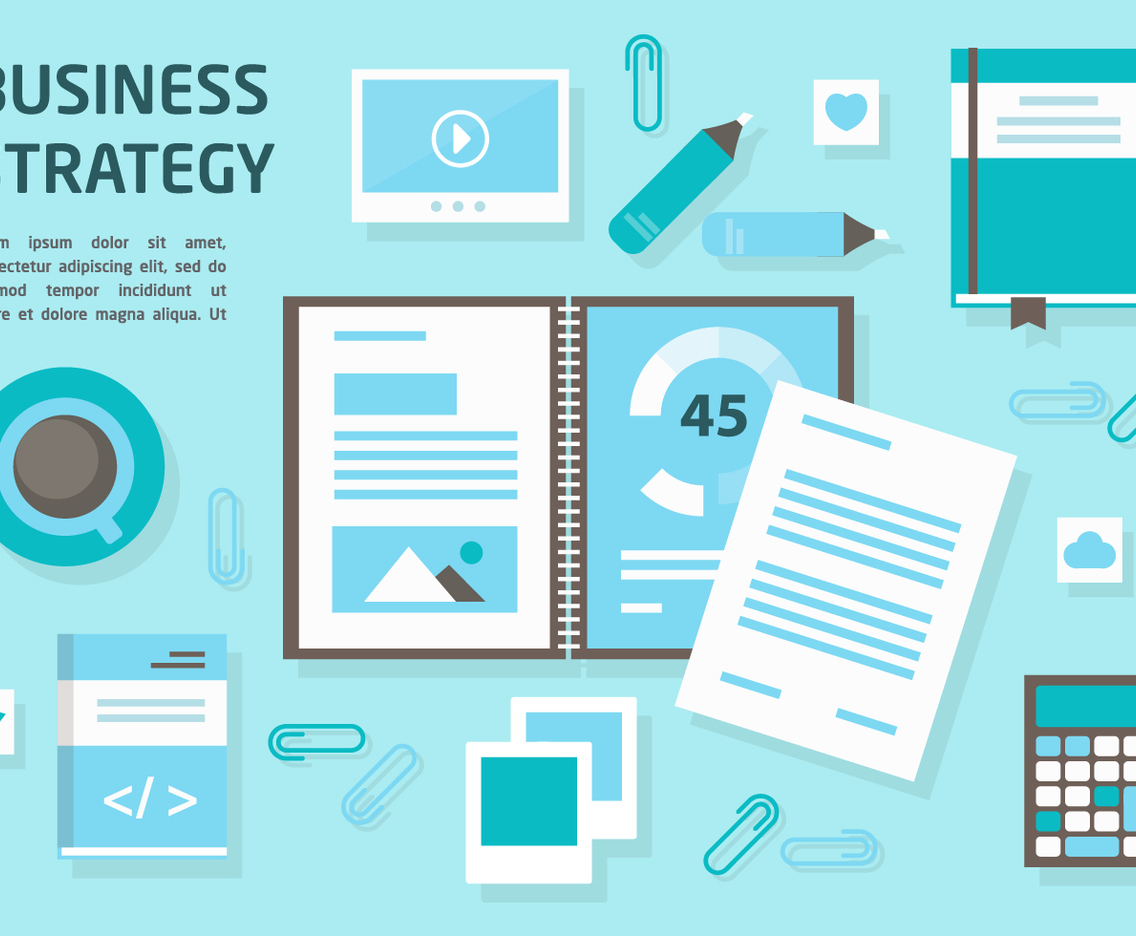 Free Flat Business Office Vector Elements