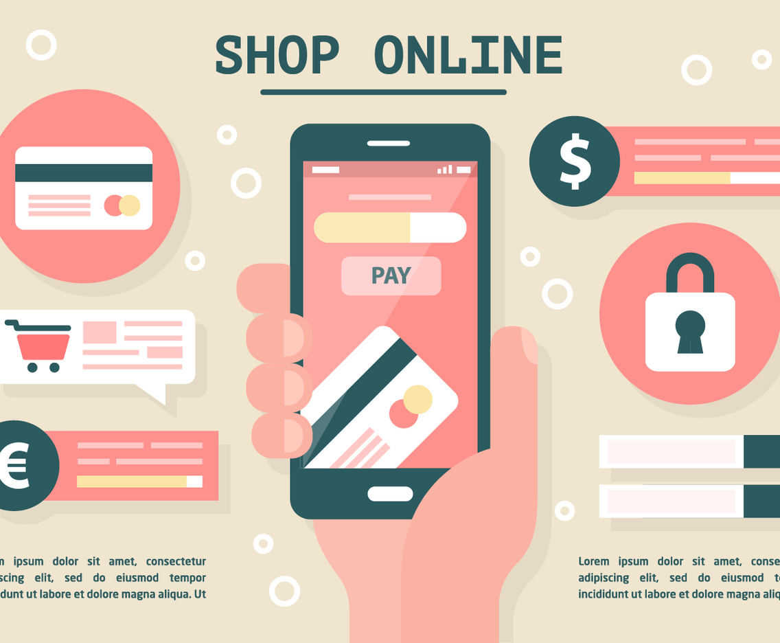 Free Flat Digital Marketing Vector Illustration