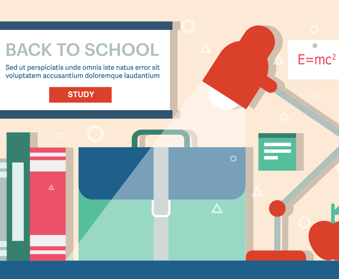 Free Back to School Vector Illustration