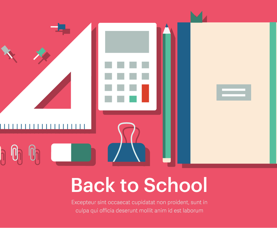 Free Back to School Vector Illustration