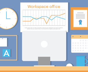 Free Business Office Vector Illustration