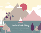 Free Flat Landscape Vector Illustration