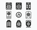 Set Icons of Heater