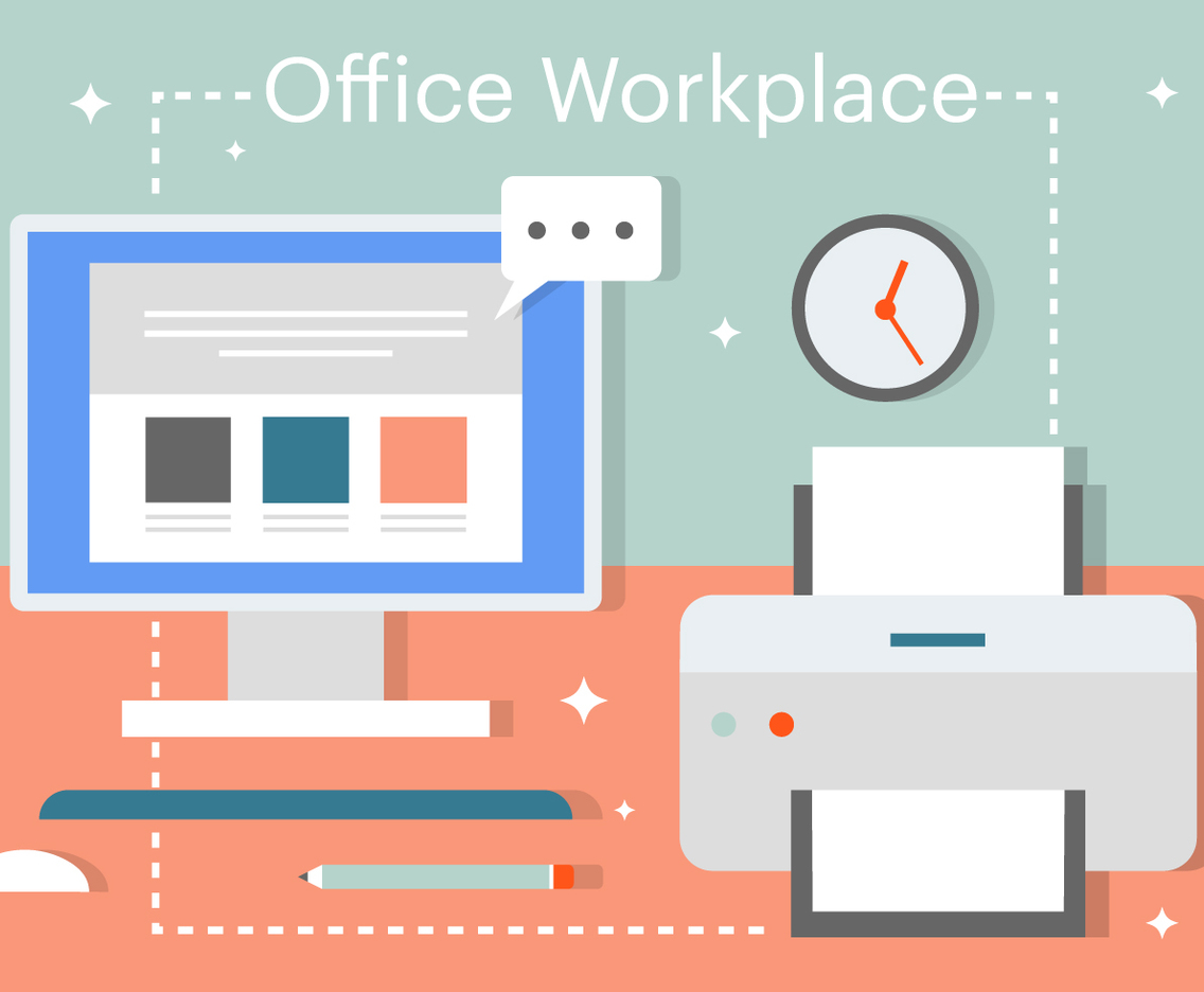 Free Flat Business Office Vector Elements