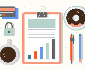 Free Office Day Vector Illustration